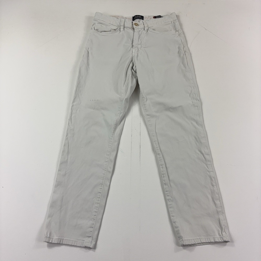 34 Heritage Charisma Jeans Mens 32x30 White Light Wash Straight Stretch Denim